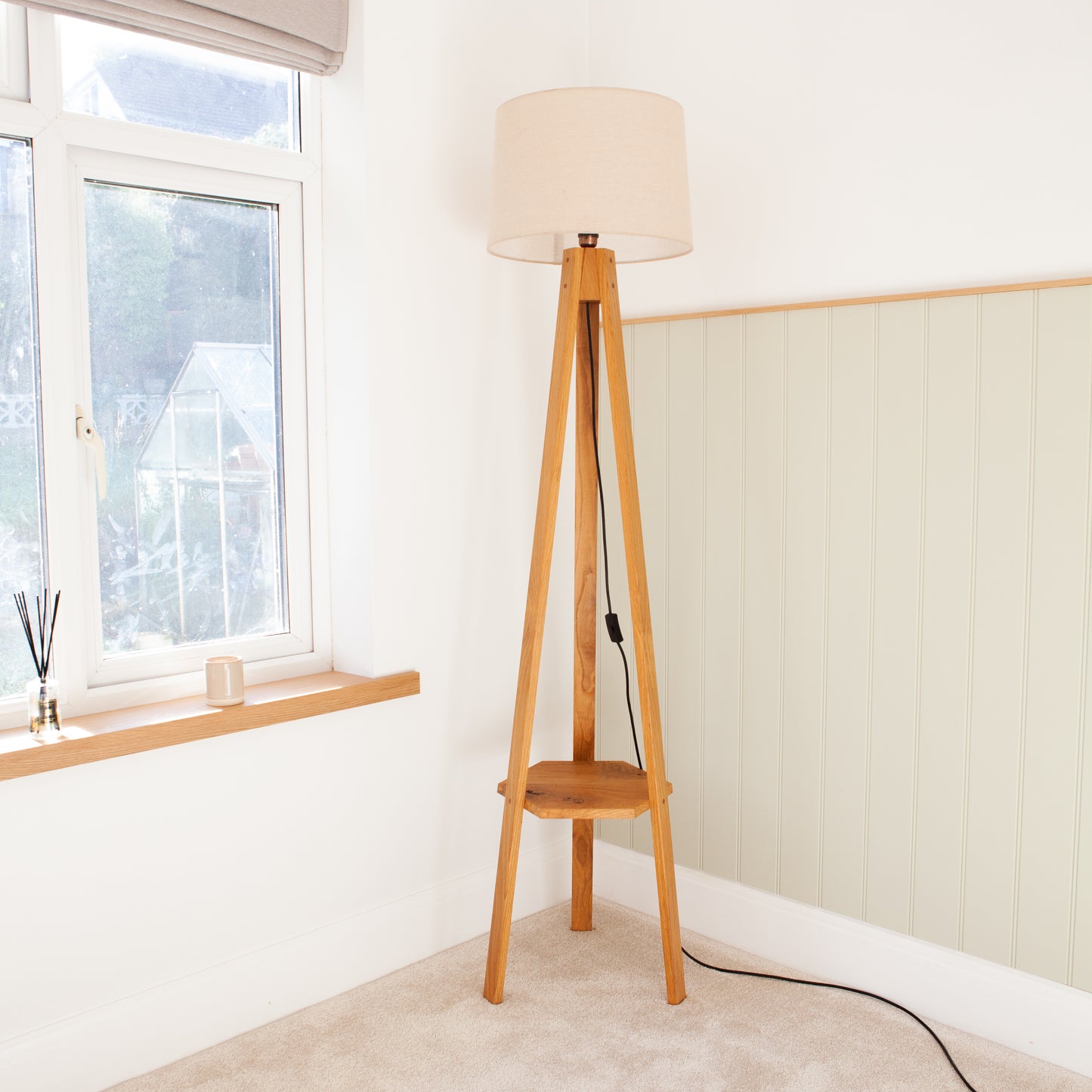 Tripod Floor Lamp - Oak