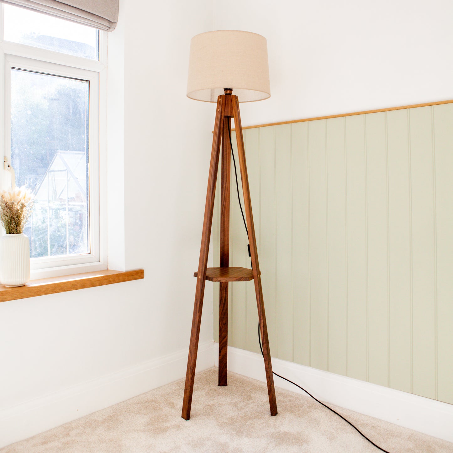 Tripod Floor Lamp - Walnut