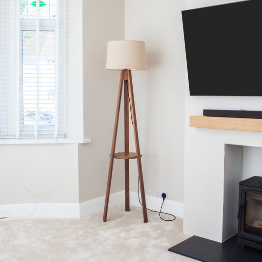 Tripod Floor Lamp - Walnut